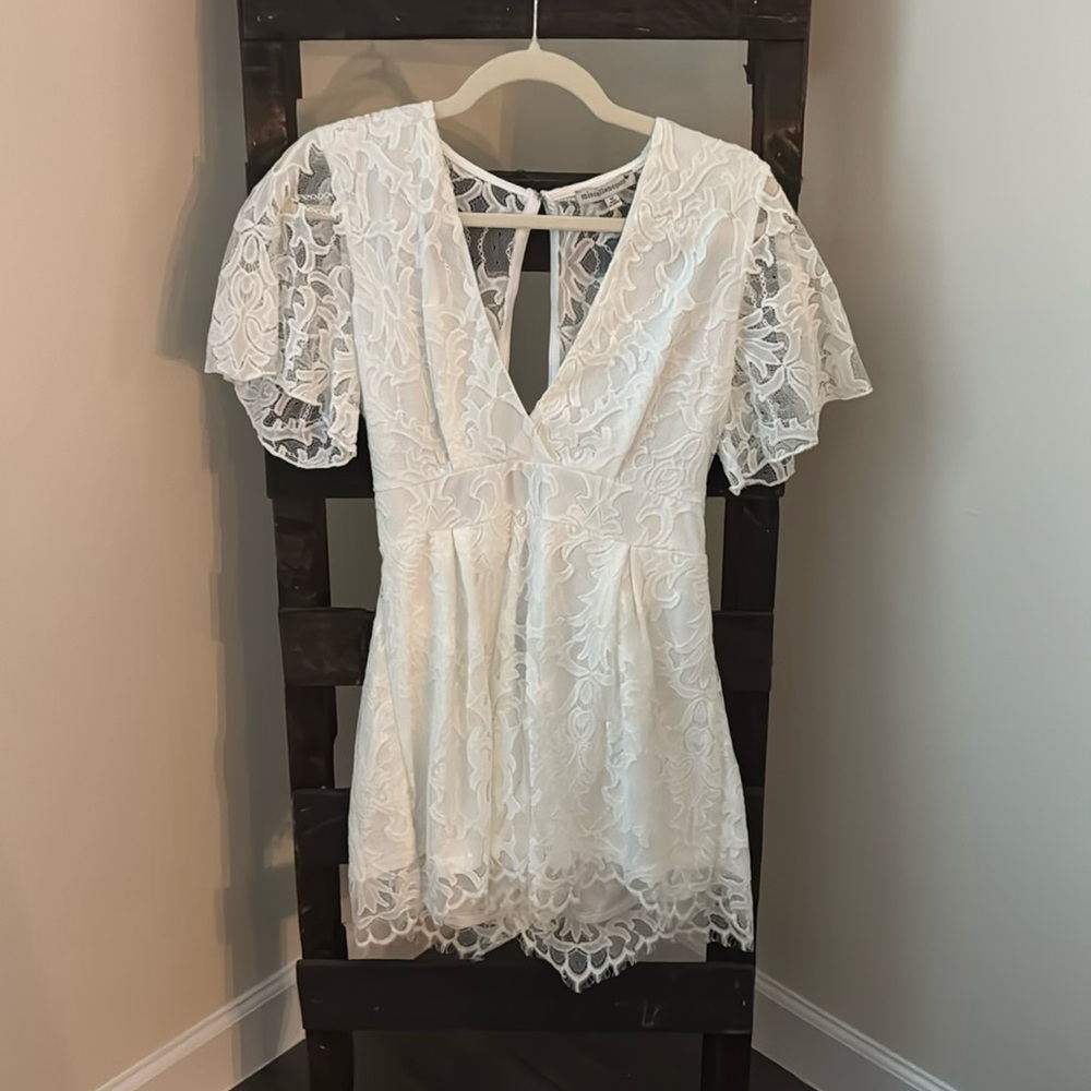 White Lace Romper